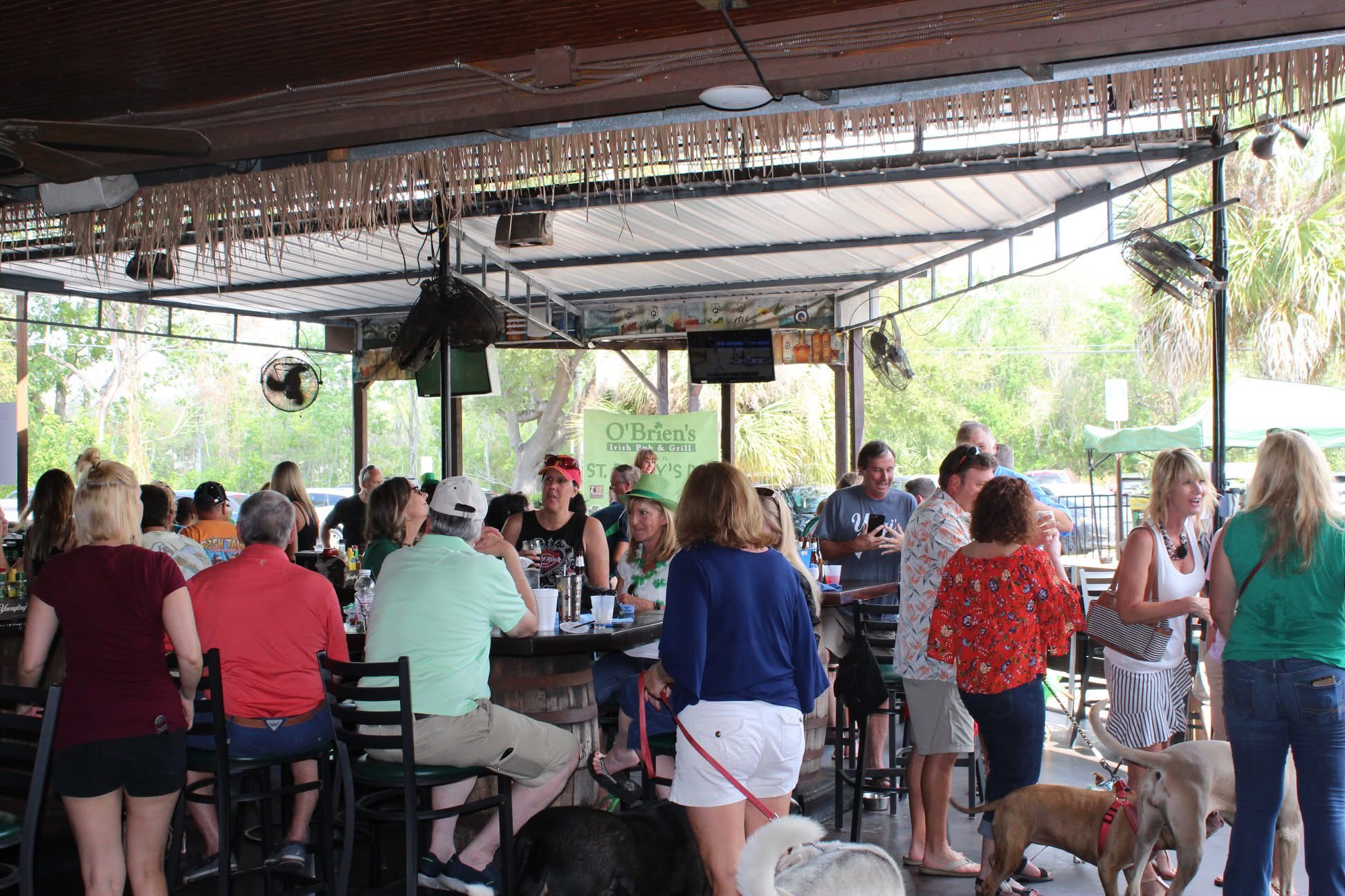 Secluded space (restaurant or patio) at O'Brien's Irish Pub & Grill