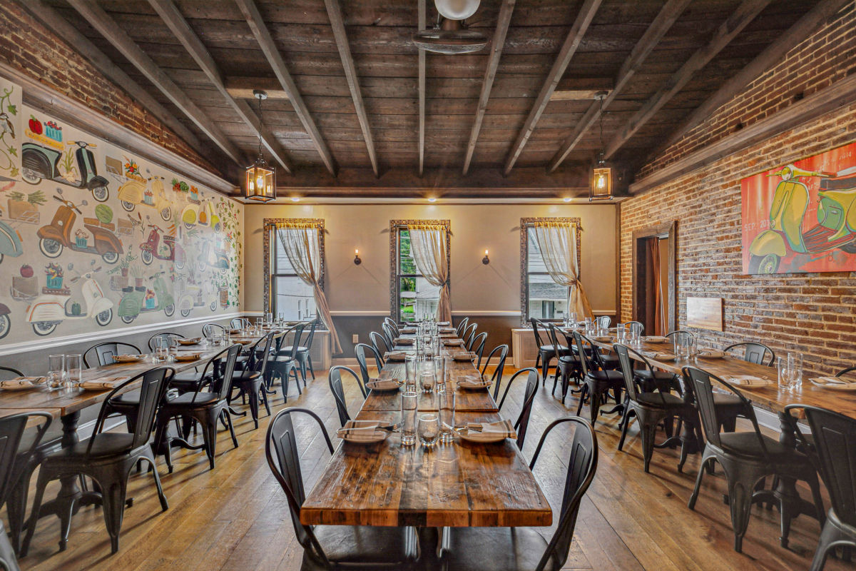 The Vespa Room at Bar Lucca