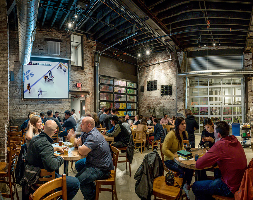 Evil Genius Beer Company private dining 2