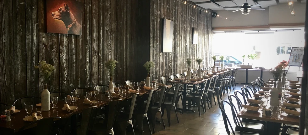 Private dining room at Fellini Cafe of Media