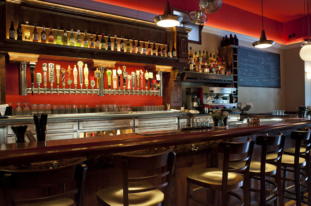 Second-floor event space at Paganini Ristorante