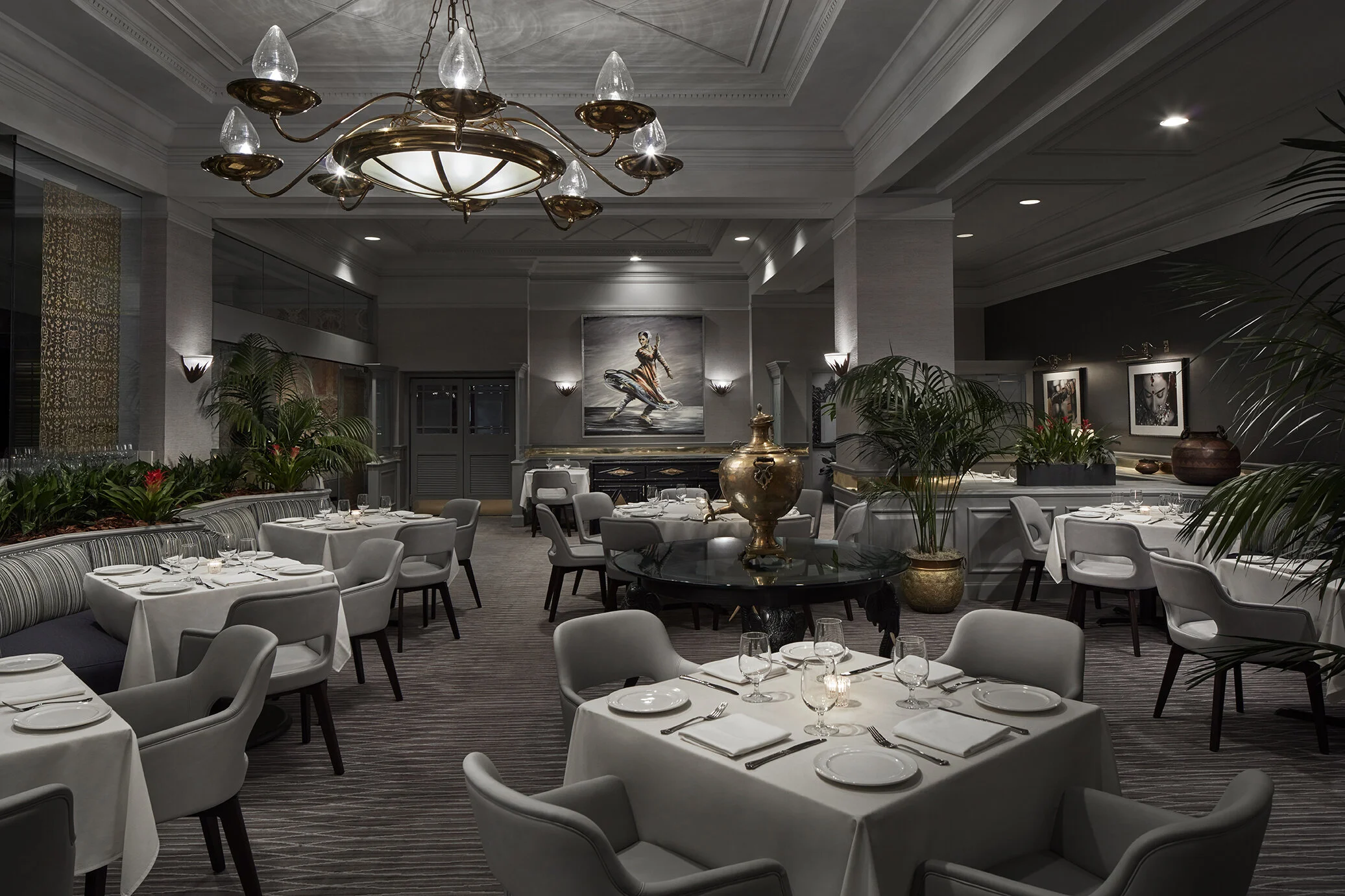 Main dining room at Bombay Club