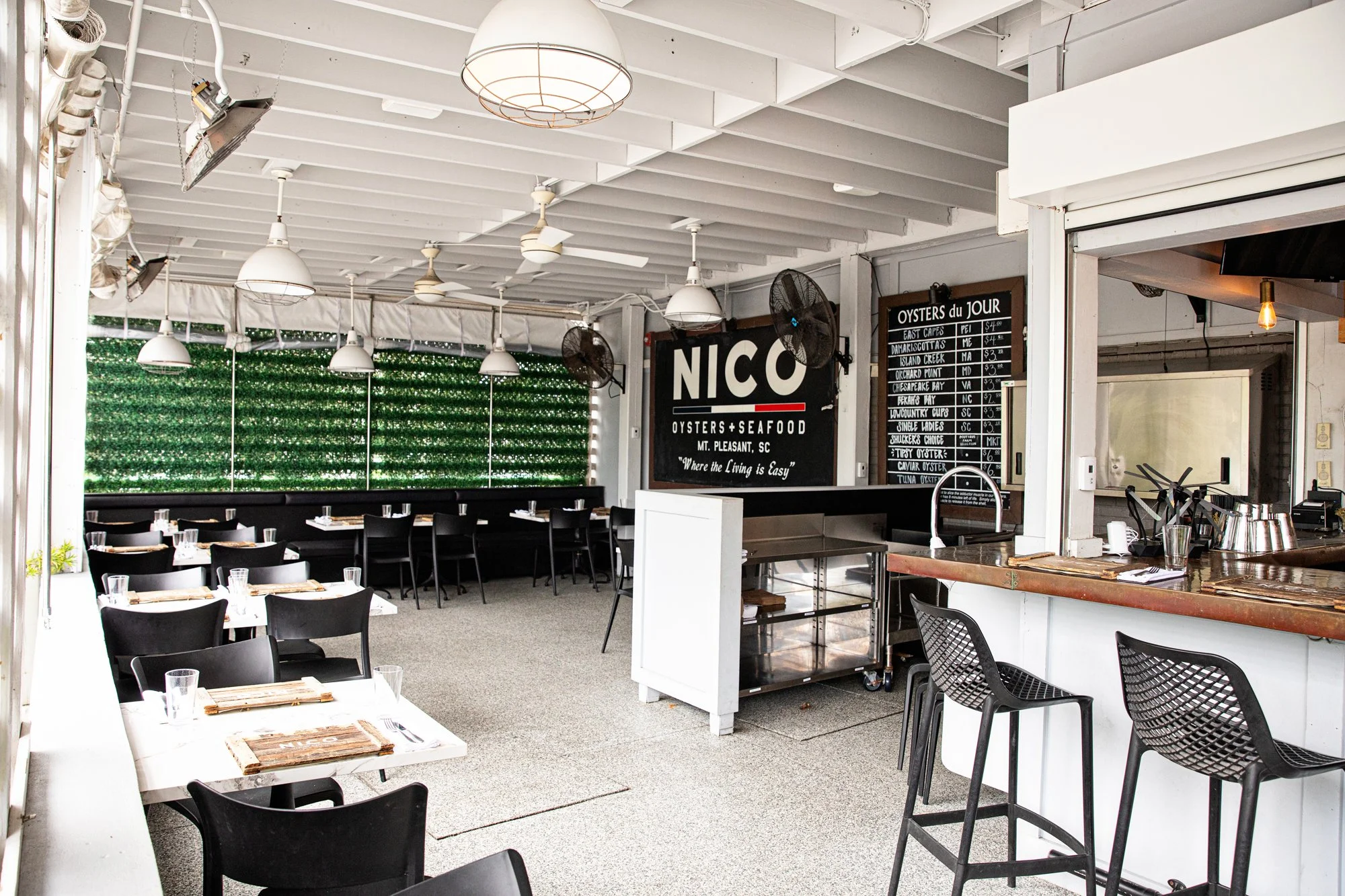 Back Patio at Nico Oysters + Seafood