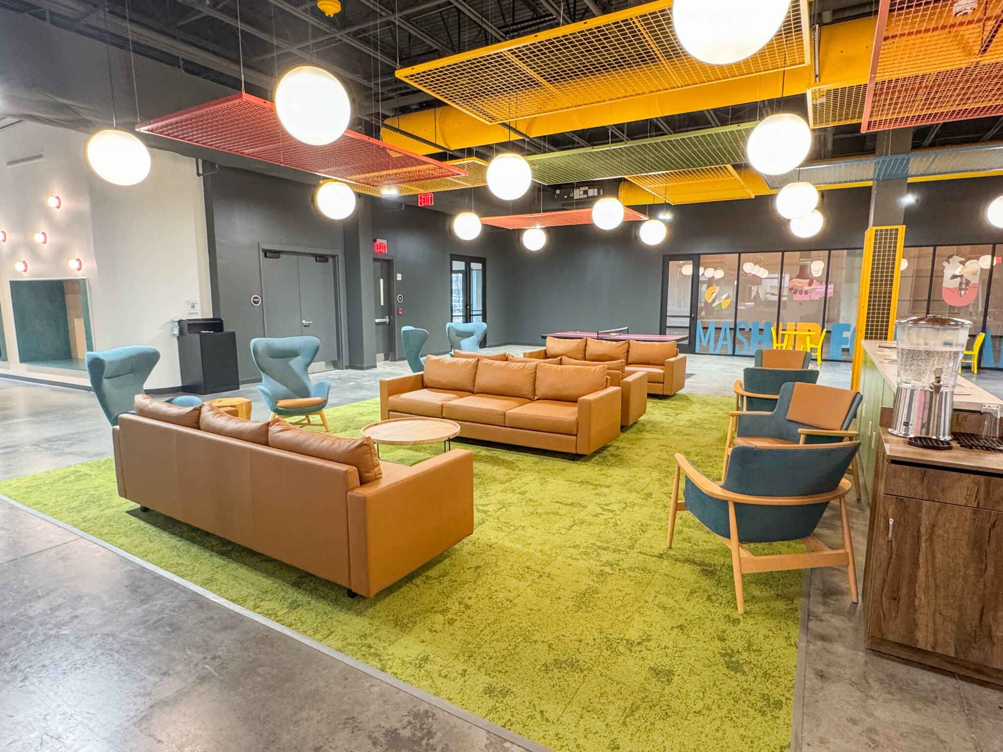 Private and semi-private spaces at Mashup Food Hall + Bar